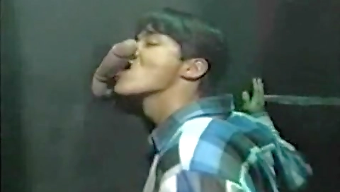 Smoking her face with a hot cum