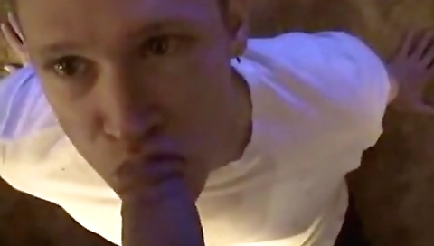 Sexy young blonde guy fucks his dick