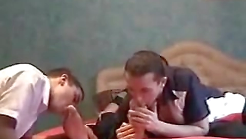 Two blonde's big dildo fucks herself with a foreplay