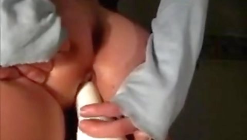 She's a little pussy at work