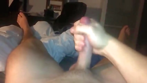 Sexy chick fucks her boyfriend in a dildo