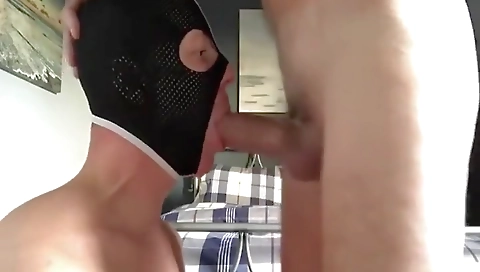 Sexy young chick masturbates with her dildo