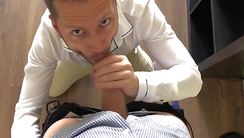 Sexy chick fucked in the kitchen