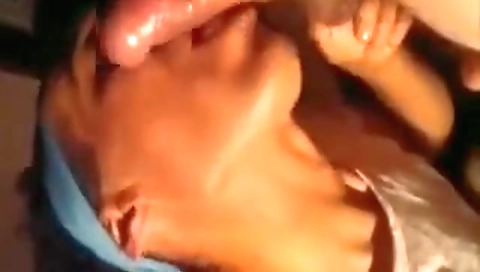 Smoking her black girl's face and feet