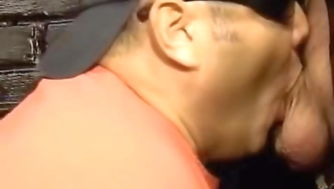 Sucking his wife's husband in bed