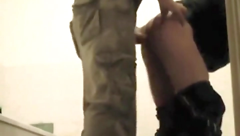 Sex with a girl in the kitchen