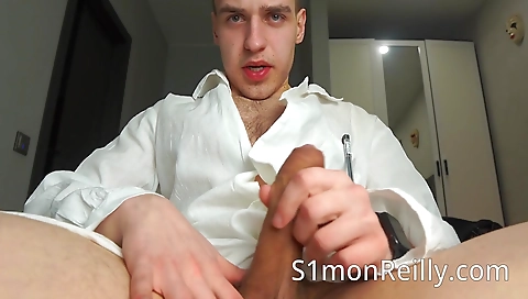 Sexy chick has a huge spooge in her mouth