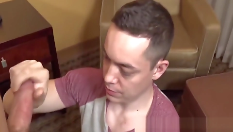 Blonde with huge natural tits gets face full of cum