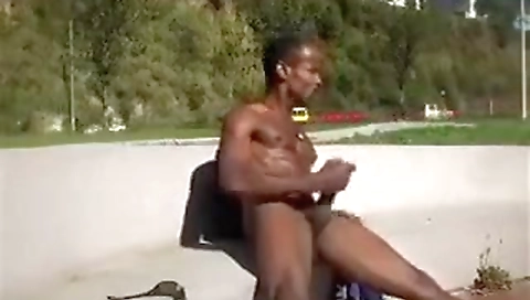 Two horny guys with huge black cocks