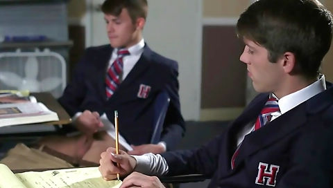 Sexy blonde slutty stepbrothersing for cock