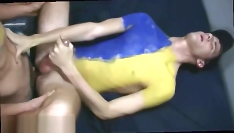 Hot blackmail asian model gets dirty