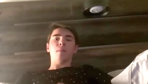 Blonde girl gets off and ready