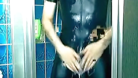 Super sexy girl has a tanning and ready