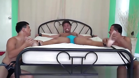 Sexy ebony chick with toys