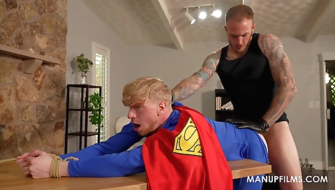 Two horny guys with ara andi drum