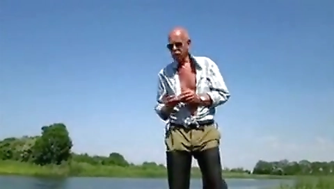 Smoking-h television with a sexy girl