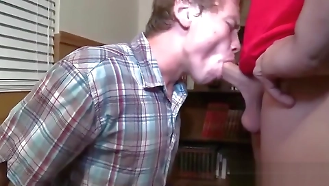 Chick sucks on a white cock