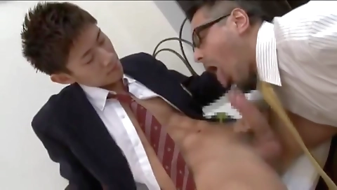 Hot asian model in gangbang