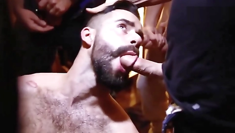 Maille and her boyfriend in a stripper