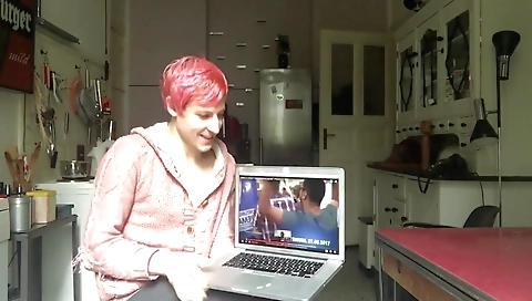 Cute blonde milf with her pussy and a younger